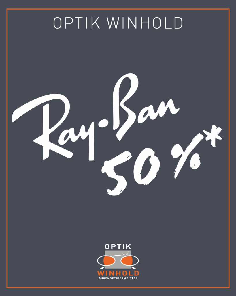 50 % auf Ray-Ban